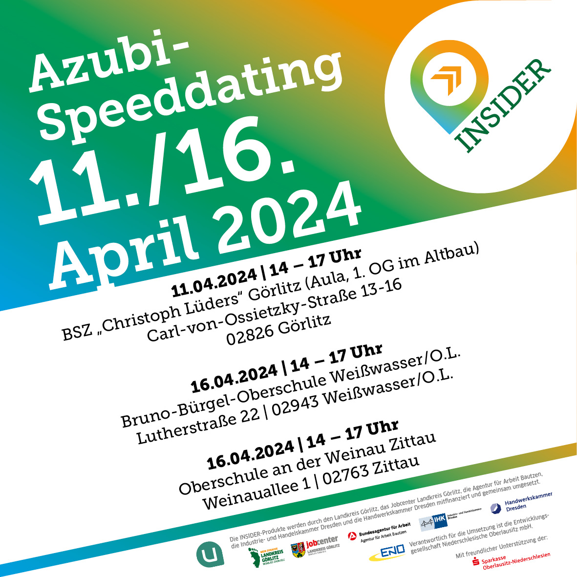 AzubiSpeeddating2024 SocialMediaAnzeige quadratisch alle